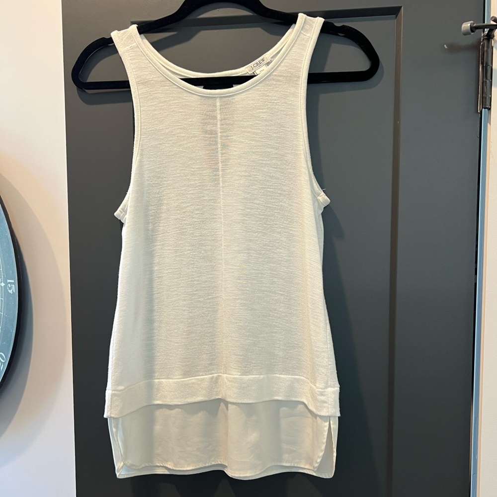 J.Crew White Tank Top XXS